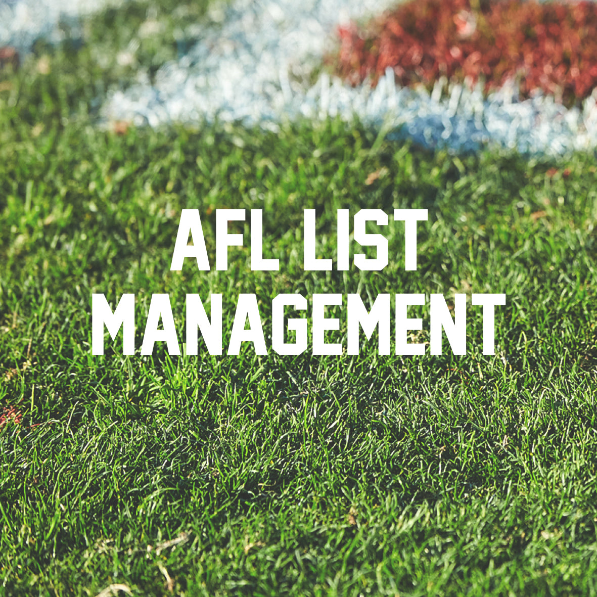 Professional Certificate in AFL List  Management